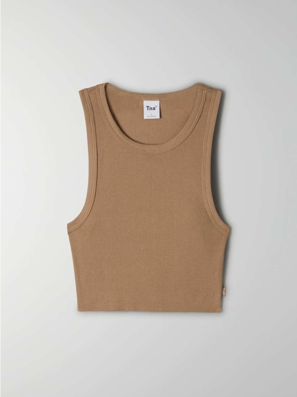 AritziaTNA Ribbed Cropped Racer Tank